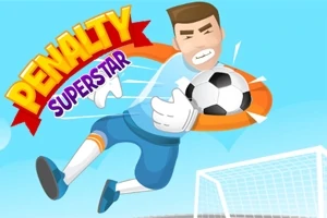 ゴールキーパーが飛んでサッカーボールを抱えており、背景にサッカーのゴールがあるイラスト。