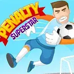 ゴールキーパーが飛んでサッカーボールを抱えており、背景にサッカーのゴールがあるイラスト。