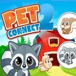 かわいいアライグマとヒツジが農場の前に立っているイラストで、他にも動物のイラストが円の中に描かれている。