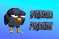 ハトがいっぱいの2Dシューティングゲーム