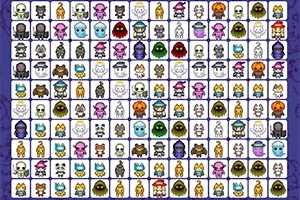 たくさんのかわいいキャラクターのアイコンが並んでいるグリッド。