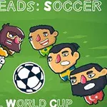 5人のキャラクターがサッカーボールを囲んでフィールドに立っているイラスト。