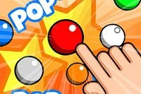 画面の風船を指でタップしよう