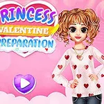 ピンクの背景に2人の異なる髪型の女性がバレンタインテーマの服を着て立っているイラスト。