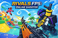 Rivals FPS: Online Shooterは、スピーディーなブロック調のオンラインバトルシューティングゲーム
