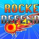 青い背景に、赤い彗星のイラストと「Rockets Defender」という文字。