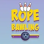 紫色の背景にボウリングのピンとボウルが描かれたタイトルロゴ。