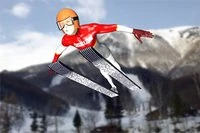オリンピックスタイルのスキージャンプ