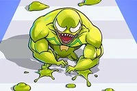 正義のヒーローがスライムマンとして街を救う決意をした