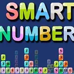カラフルな数字ブロックが積み上げられた青い背景に「SMART NUMBERS」という文字が表示されている。