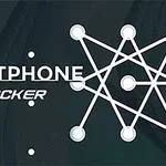 黒い背景に「SMARTPHONE CRACKER」の文字と白い線で繋がれた円形の模様が描かれています。