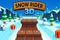 速くて楽しい、危険いっぱいの氷上のスロープでどこまで進めるか挑戦しよう Snow Rider 3D