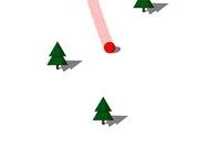 木を避けて山を転がり降りよう