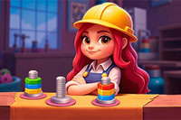 違う種類のナッツを揃えて仕分けしよう in this matching game!