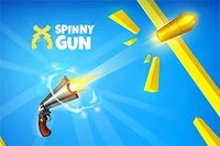 銃が激しく回転する中で全ての物体を撃ちましょう