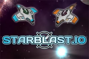 宇宙を背景に二機のスペースシップと「STARBLAST