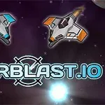 宇宙を背景に二機のスペースシップと「STARBLAST