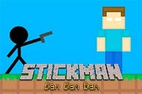 スティックマンがブロックゾンビを全て倒せ