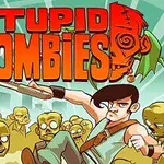 男性のキャラクターが銃を構え、周囲に緑色のゾンビが多数いるイラスト。