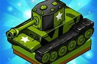 敵の基地を攻撃するために戦車を操作する
