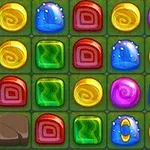 カラフルなパズルピースがグリッド状に並べられている画像。