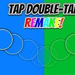 青と緑に分かれた背景の上に「TAP DOUBLE-TAP REMAKE!