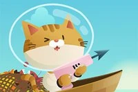 猫になって魚を突きます