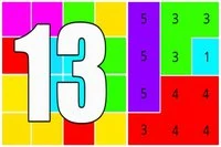 13になるように数字を組み合わせる箱を作る