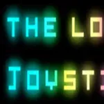 カラフルな文字で「THE LOST JOYSTICK」と書かれた黒い背景の画像。