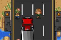 通りを走る人間を避けながらゾンビをすべて倒そう