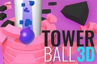 TOWER BALL 3Dでプラットフォームを突き破れ！