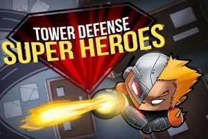 スーパーヒーロー風のキャラクターが火を放っているダイナミックなイラスト。