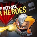 スーパーヒーロー風のキャラクターが火を放っているダイナミックなイラスト。