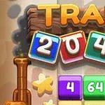 カラフルな数字ブロック「2048」と「TRAIN」の文字が描かれた画像。