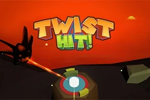 赤い背景に「TWIST HIT!