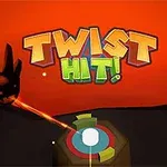 赤い背景に「TWIST HIT!