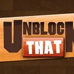 木目調の背景に「UNBLOCK THAT」というテキストが大きく描かれている画像。