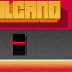 赤と黒の背景に「VOLCANO」と書かれた文字が大きく表示されている画像。