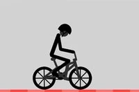 自転車でウィリーのスタントに挑戦