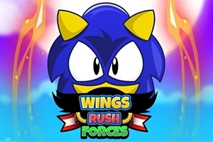 青いアニメ風のキャラクターが前面に描かれているカラフルな背景の画像。