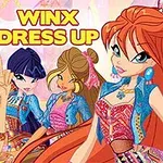 カラフルな服を着た4人の女性キャラクターが微笑んでいるイラスト。
