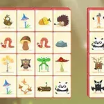 動物や植物のイラストが描かれたカードが並んでいる画像。