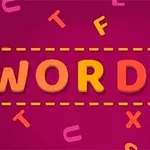 カラフルな背景に、大小のアルファベットが散りばめられた「WORDIE」という文字が中央に大きく配置されている画像。