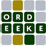 緑と金色の背景に「WORD SEEKER」と書かれた文字のブロック。