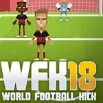 サッカー場で4人のサッカー選手とゴールキーパーがポジションについているイラスト。