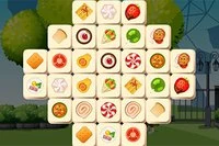 食べ物テーマのシンプルなクラシック麻雀ゲーム