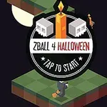 ハロウィンテーマのタップスタート画面と3Dキャラクター。